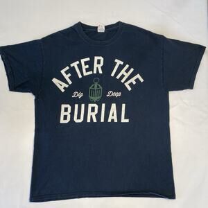VTG Metal Band Shirt After the Burial Dig Deep Double Sided Black Y2K Core Large